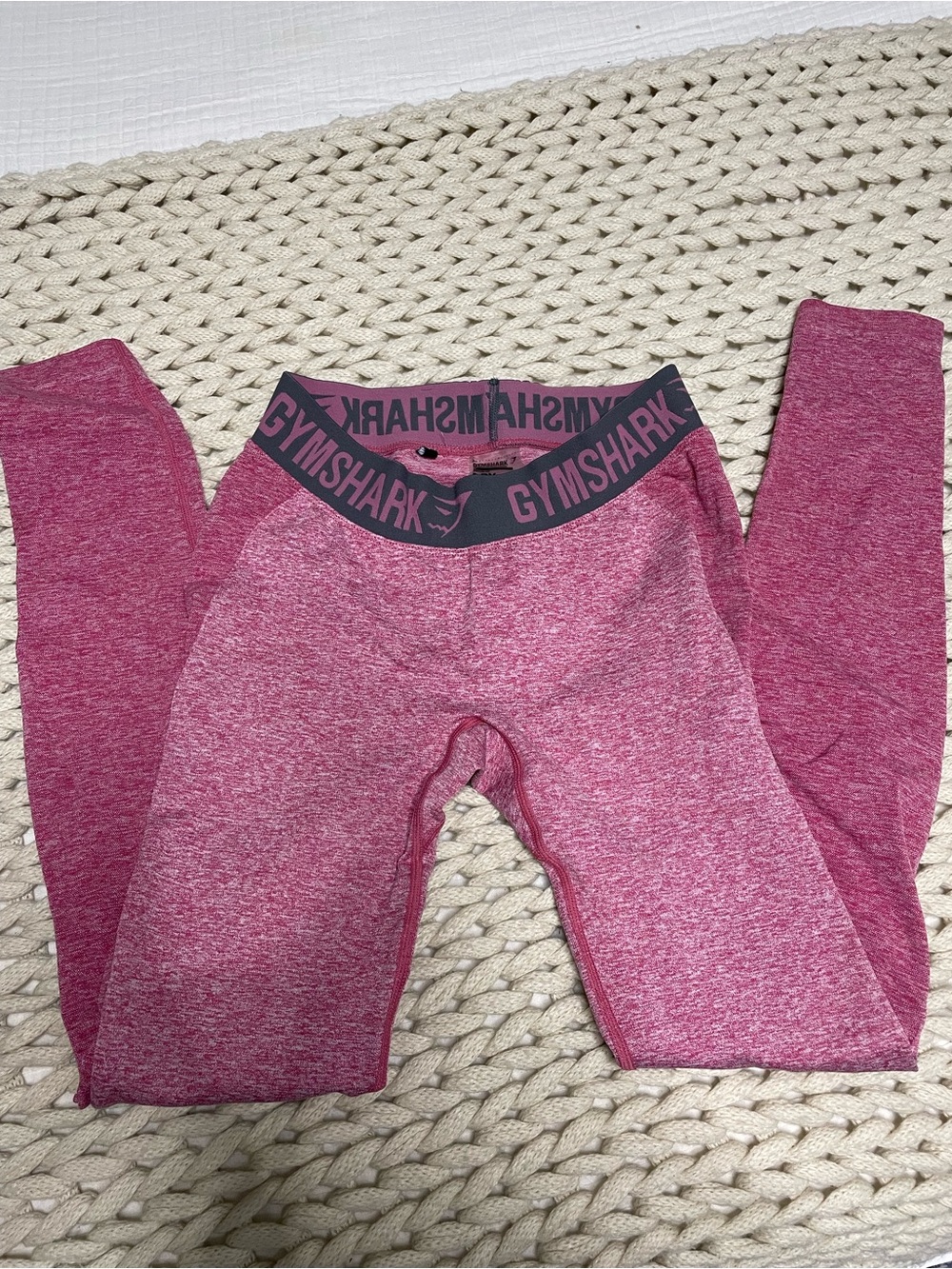 Gymshark Pink Heather High-Waist Leggings
